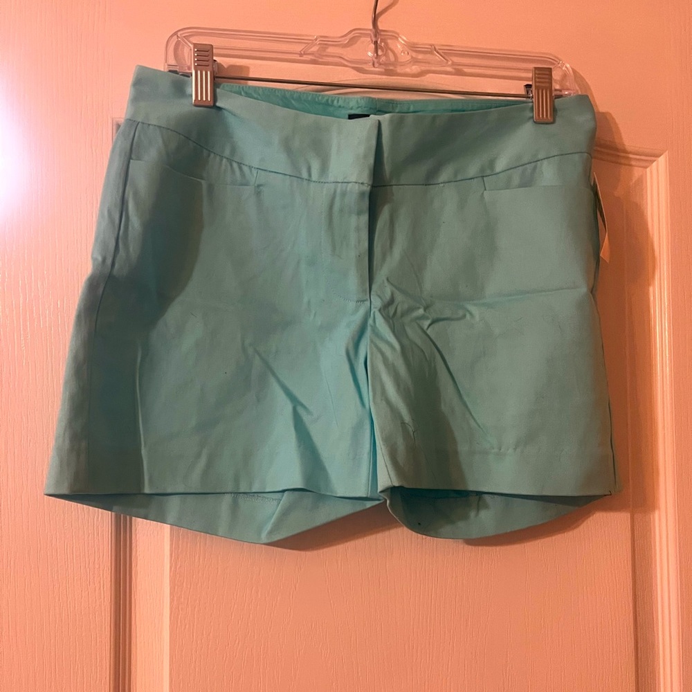 Blue dress shorts